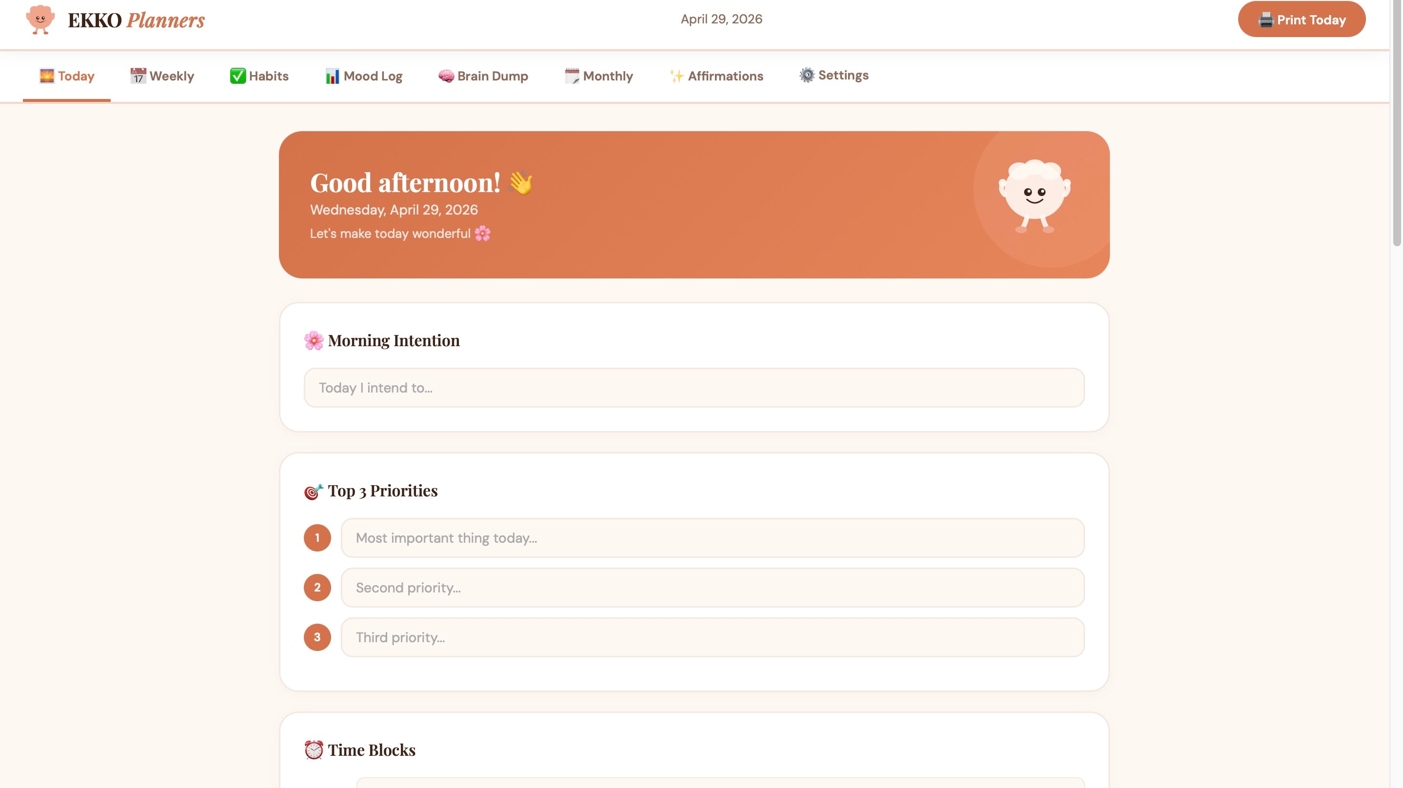 The Daily ADHD Planner — Digital Download for Neurodivergent Brains