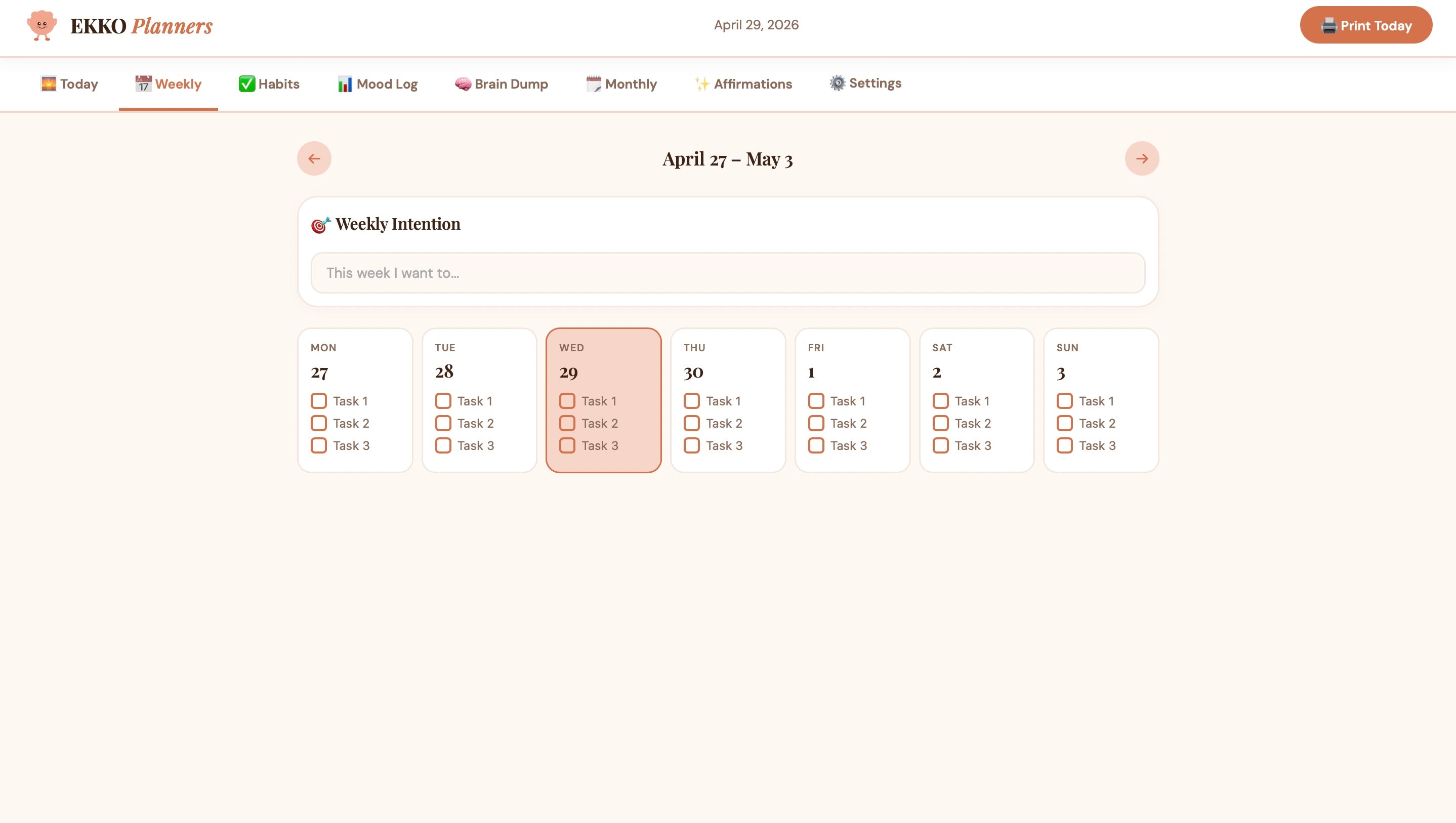 The Daily ADHD Planner — Digital Download for Neurodivergent Brains